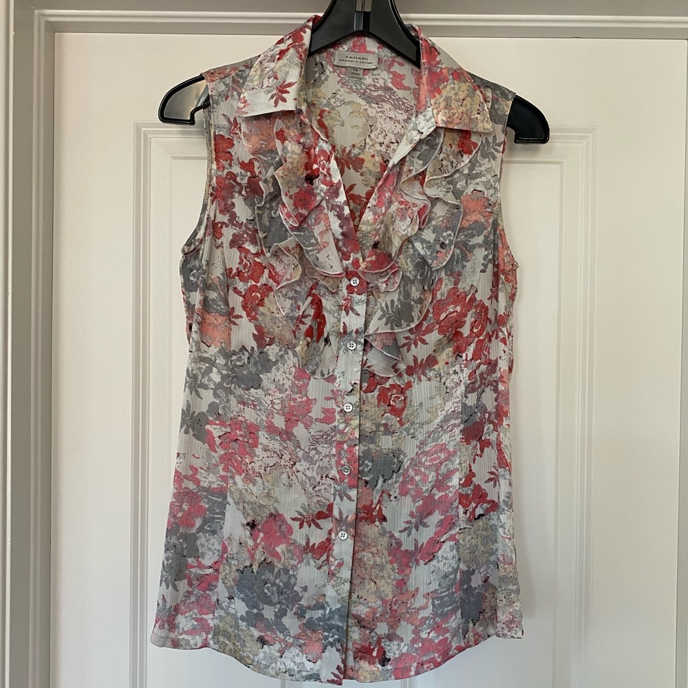 Tahiti floral printed blouse